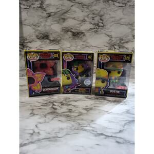 Lot of 3 Stranger Things Pop figures